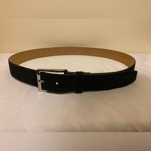 Cole Haan Black and Tan Suede Belt
